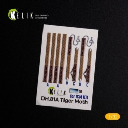 DH.81A Tiger Moth - Interior 3D Decal for ICM kit 2