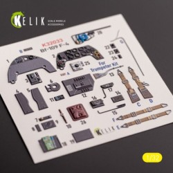 BF-109 F-4 - interior 3D decals for Trumpeter kit 2