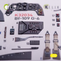 BF-109 G-6 - interior 3D decals for Trumpeter kit 2