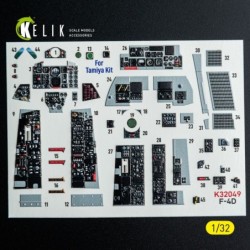 F-4D - interior 3D decals for Tamiya kit 2