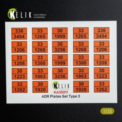 ADR Plates Set Type 2 - Decal for models