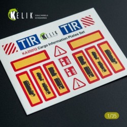 Cargo Information plates set  1 - Decal for models 2