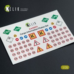 Cargo Information plates set  2 - Decal for models 2