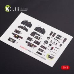 F-82 (F,G) Twin Mustang interior 3D decals for Modelsvit kit 2