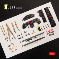 F-104G Starfighter early type interior 3D decals for Hasegawa kit 2