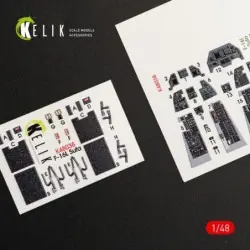 F-16I Sufa interior 3D decals for Kinetic kit