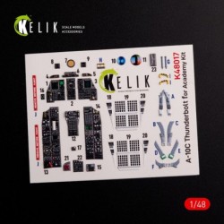A-10C Thunderbolt  interior 3D decals for Academy kit 2