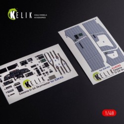 O-2A Skymaster interior 3D decals grey decoration type for ICM kit