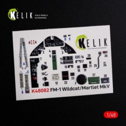FM-1 Wildcat/Martlet Mk.V interior 3D decals for Tamiya kit 2