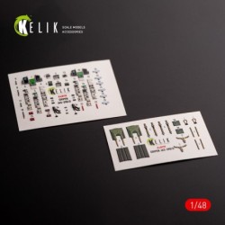 Jas-39 B/D - interior 3D decals for Zimi Model/KittyHawk kit kit