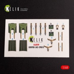 Jas-39 B/D - interior 3D decals for Zimi Model/KittyHawk kit kit 2