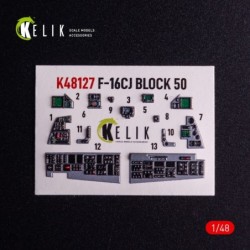 F-16CJ - interior 3D decals for Tamiya kit 2