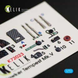 Hawker Tempest Mk.V interior 3D decals for Airfix kit 2