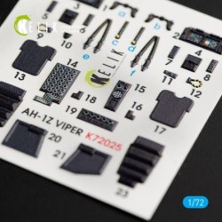 AH-1Z Viper interior 3D decals for Dream Model kit 2