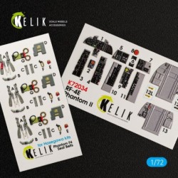 RF-4E Phantom II interior 3D decals for Hasegawa kit
