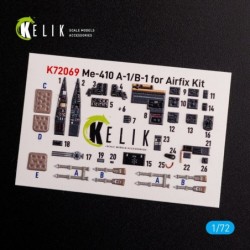 Messerschmitt Me410A-1 interior 3D decals for Airfix kit 2