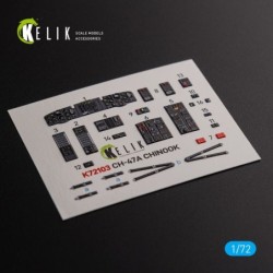 CH-47A interior 3D decals for Trumpeter kit