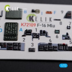 F-16 MLU interior 3D decals for Revell kit 2