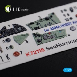 Sea Hurricane Mk I interior 3D decals for Arma Hobby kit 2