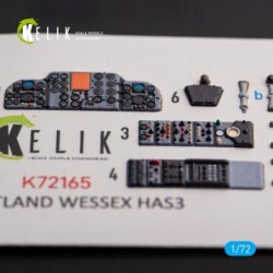 Westland Wessex HAS.3 - interior 3D decals for Italeri kit 2