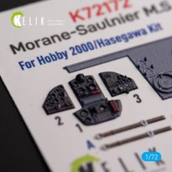 Morane-Saulnier M.S.406 - interior 3D decals for Hobby 2000/Hasegawa kit 2