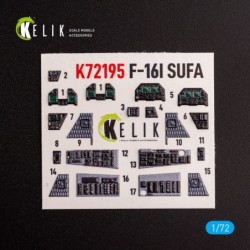F-16I - interior 3D decals for Hasegawa kit 2