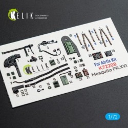 Mosquito PR.XVI - interior 3D decals for Airfix kit 2