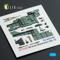 Bristol Blenheim Mk.IV - interior 3D decals for Airfix kit 2