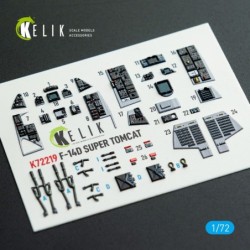 F-14D Super Tomcat - interior 3D decals for HobbyBoss kit 2