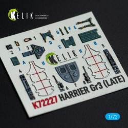 Harrier Gr3 (Late)- interior 3D decals for Italeri kit 2