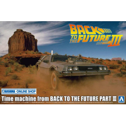 Maqueta Aoshima 1/24 Back to the Future Part III Time Machine DeLorean 1885 AOS-06438
