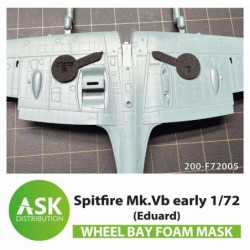 1/72  Spitfire Mk.Vb wheel bay FOAM flexibel mask for Eduard