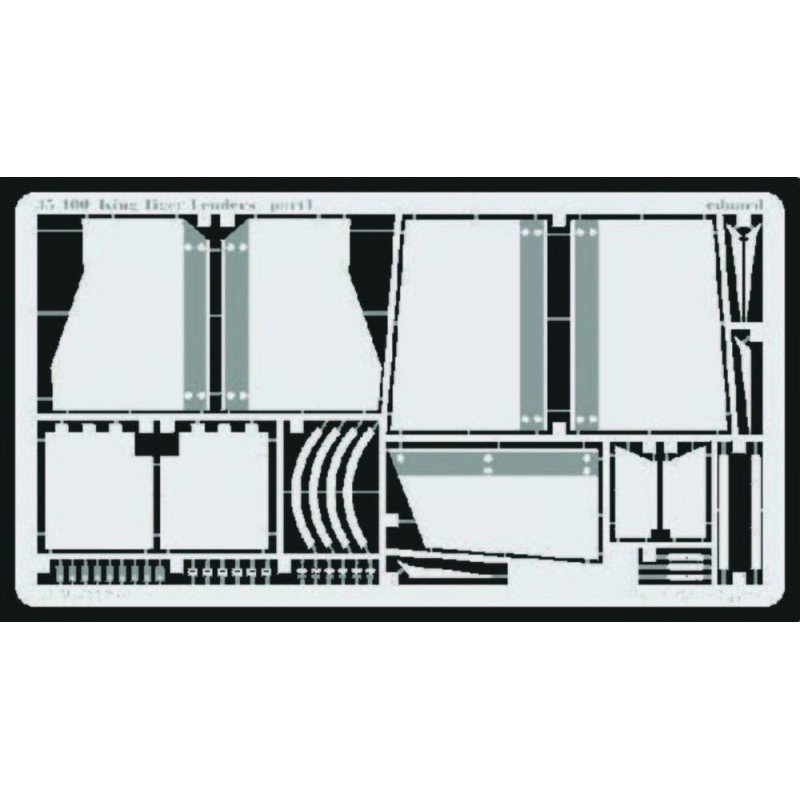 Eduard Photoetched parts 1/35 King Tiger Fenders (for Tamiya)