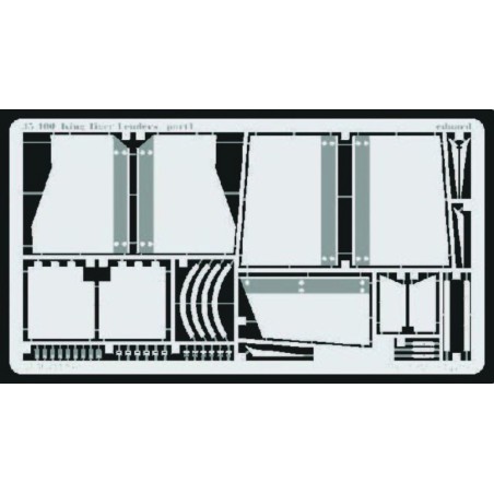 Eduard Photoetched parts 1/35 King Tiger Fenders (for Tamiya)