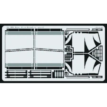 Eduard Photoetched parts 1/35 King Tiger Fenders (for Tamiya)