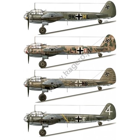 16 - Junkers Ju 88 bomber variants (decals)