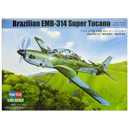 Hobbyboss 1/48 Brazilian EMB-314 Super Tucano aircraft model kit